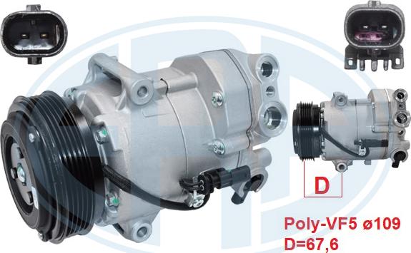 ERA 670157 - Compressore, Climatizzatore www.autoricambi360.it