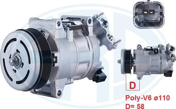 ERA 670167 - Compressore, Climatizzatore www.autoricambi360.it