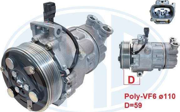 ERA 670189 - Compressore, Climatizzatore www.autoricambi360.it