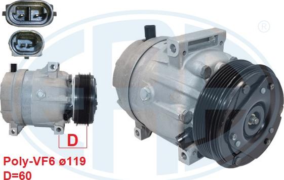 ERA 670186 - Compressore, Climatizzatore www.autoricambi360.it