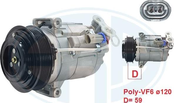 ERA 670124 - Compressore, Climatizzatore www.autoricambi360.it