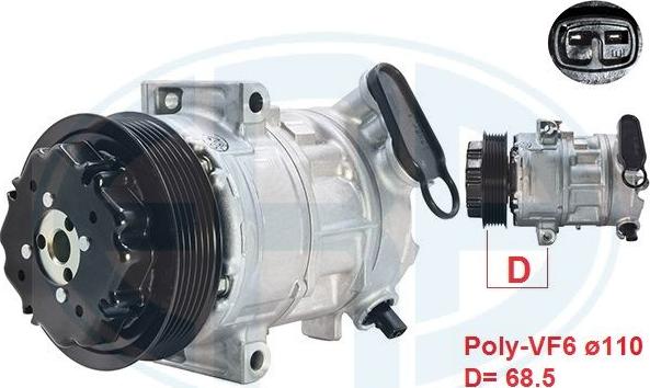 ERA 670122 - Compressore, Climatizzatore www.autoricambi360.it