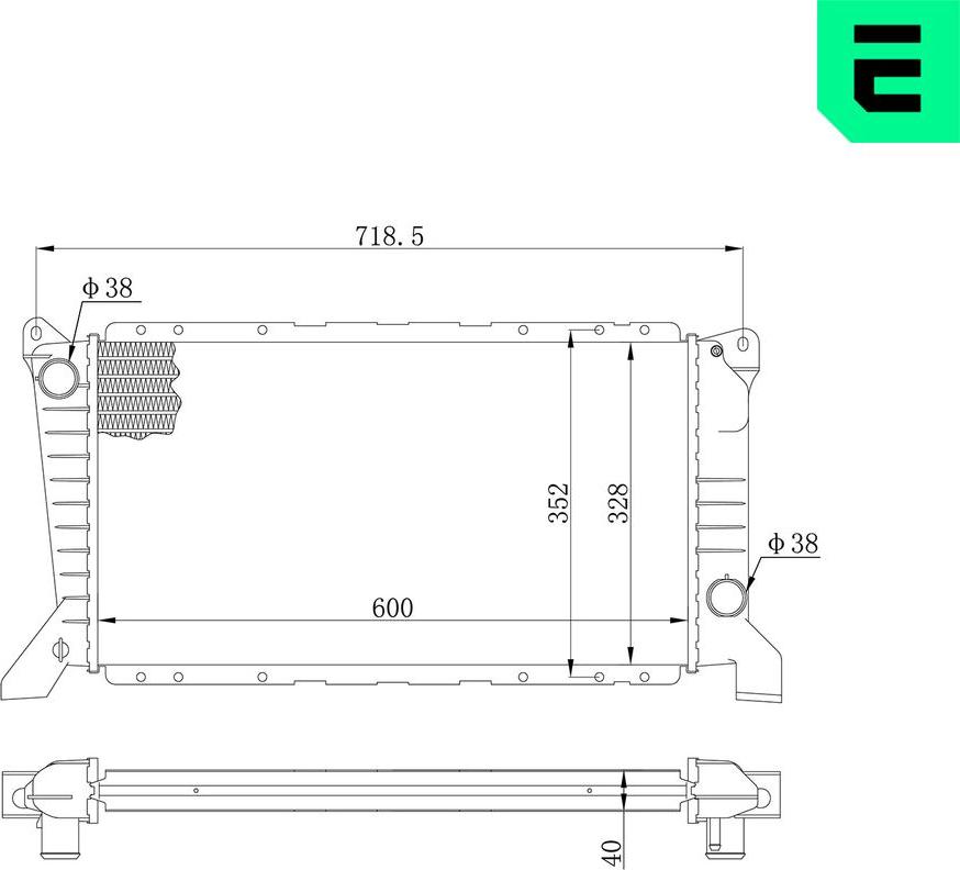 ERA 673435 - Radiatore, Raffreddamento motore www.autoricambi360.it