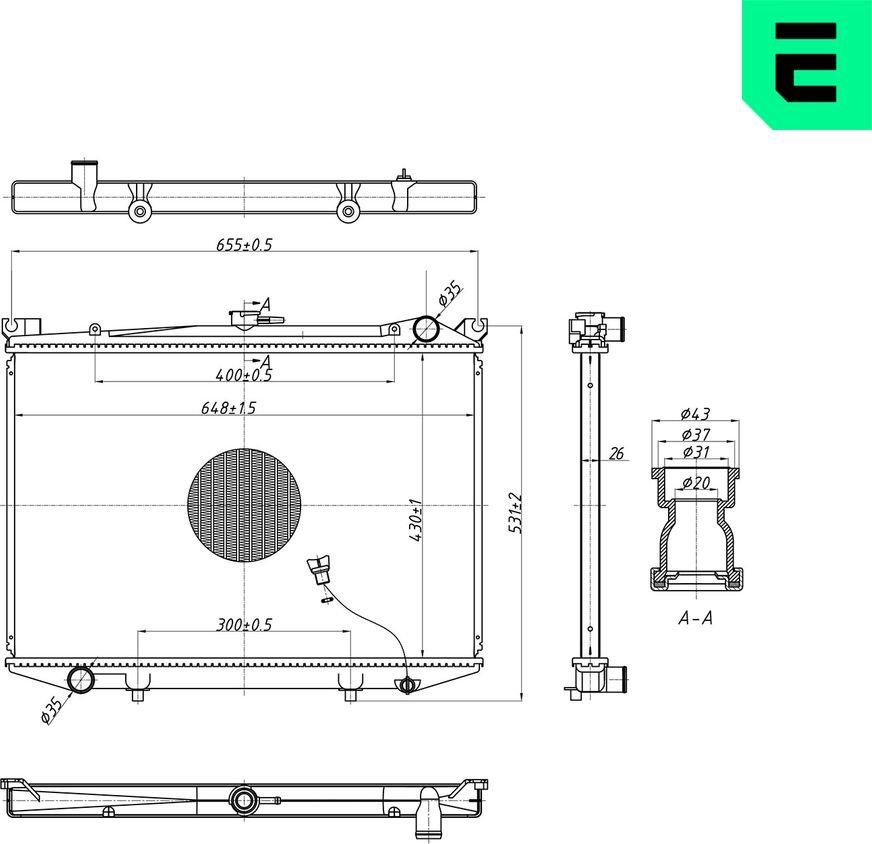 ERA 673510 - Radiatore, Raffreddamento motore www.autoricambi360.it