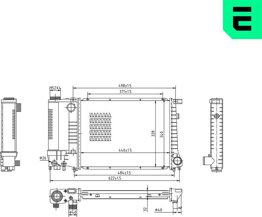 ERA 673641 - Radiatore, Raffreddamento motore www.autoricambi360.it