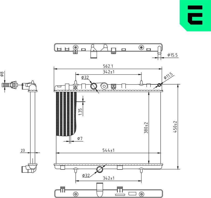 ERA 673643 - Radiatore, Raffreddamento motore www.autoricambi360.it