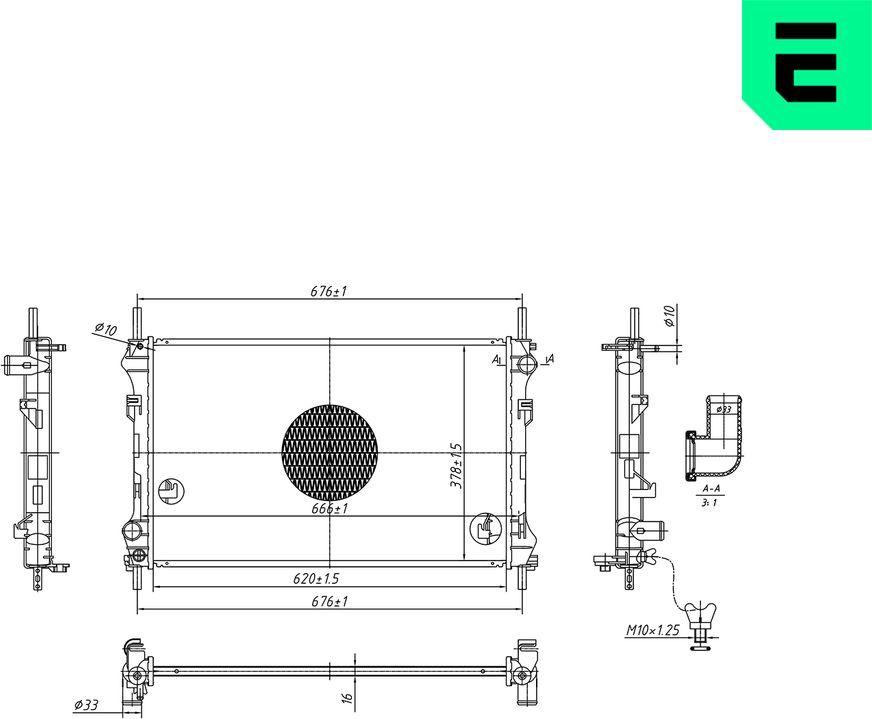 ERA 673660 - Radiatore, Raffreddamento motore www.autoricambi360.it