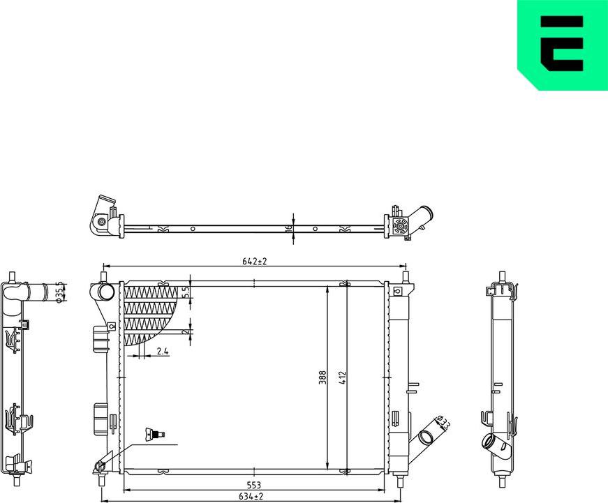 ERA 673600 - Radiatore, Raffreddamento motore www.autoricambi360.it