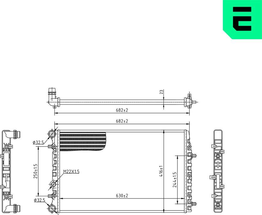 ERA 673607 - Radiatore, Raffreddamento motore www.autoricambi360.it