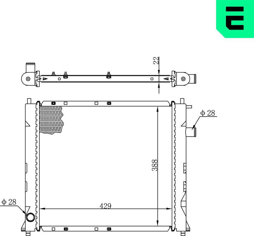 ERA 673684 - Radiatore, Raffreddamento motore www.autoricambi360.it