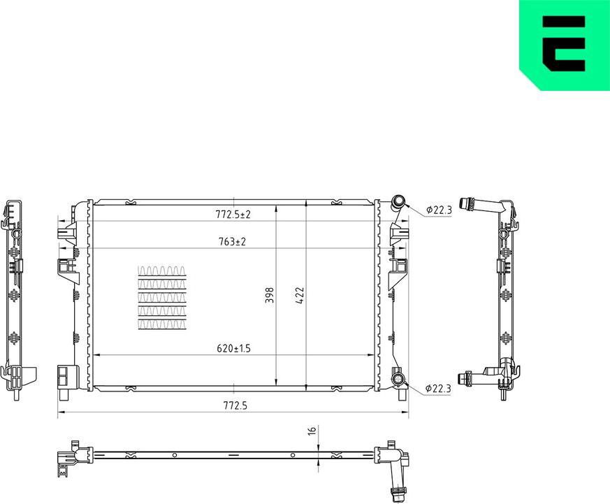 ERA 673050 - Radiatore, Raffreddamento motore www.autoricambi360.it