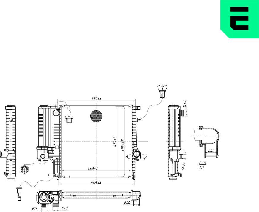 ERA 673084 - Radiatore, Raffreddamento motore www.autoricambi360.it