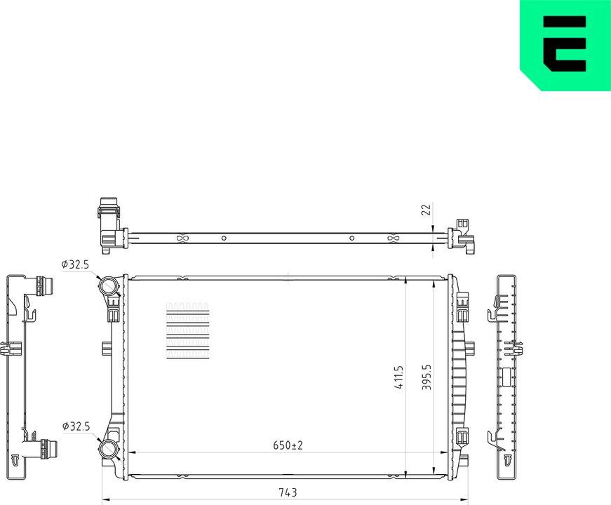 ERA 673020 - Radiatore, Raffreddamento motore www.autoricambi360.it