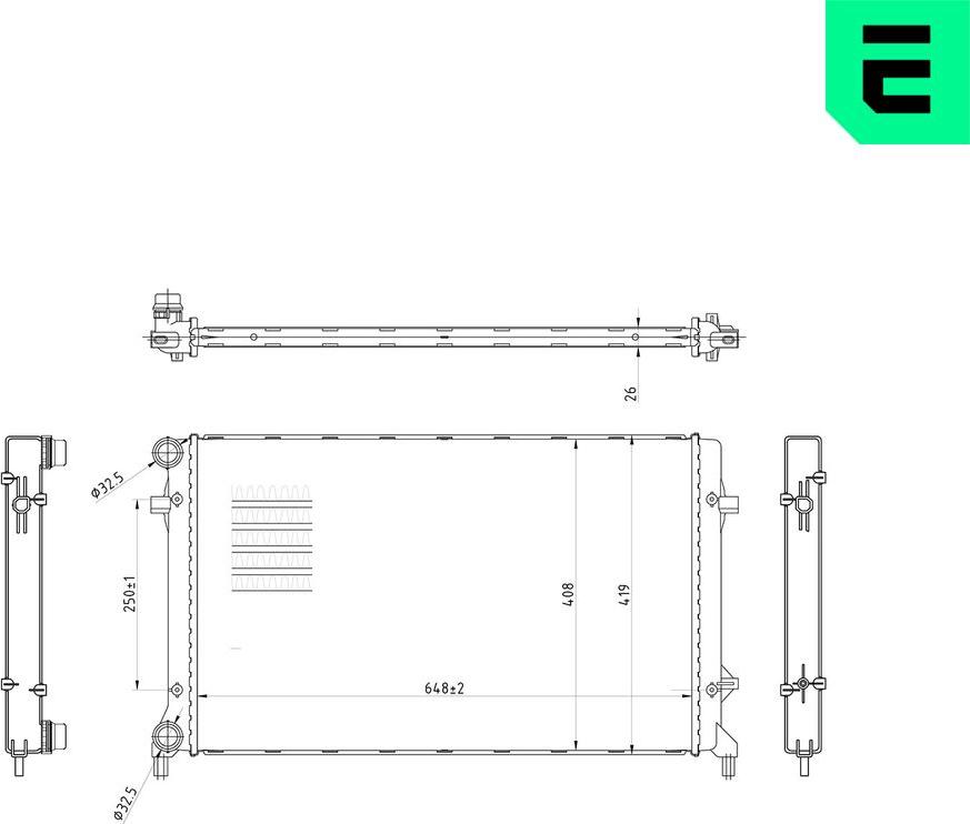 ERA 673021 - Radiatore, Raffreddamento motore www.autoricambi360.it
