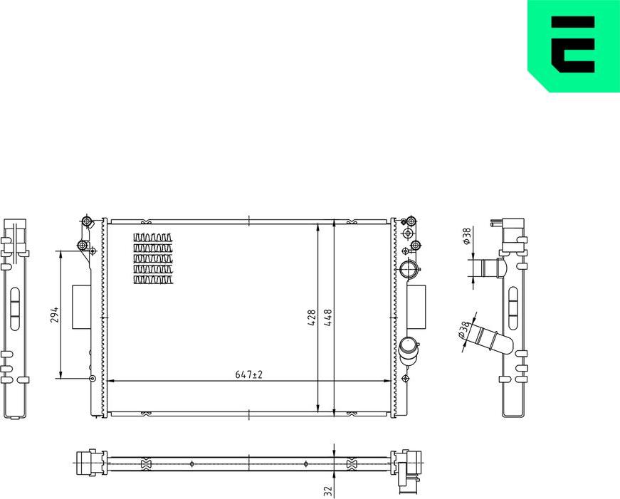 ERA 673079 - Radiatore, Raffreddamento motore www.autoricambi360.it