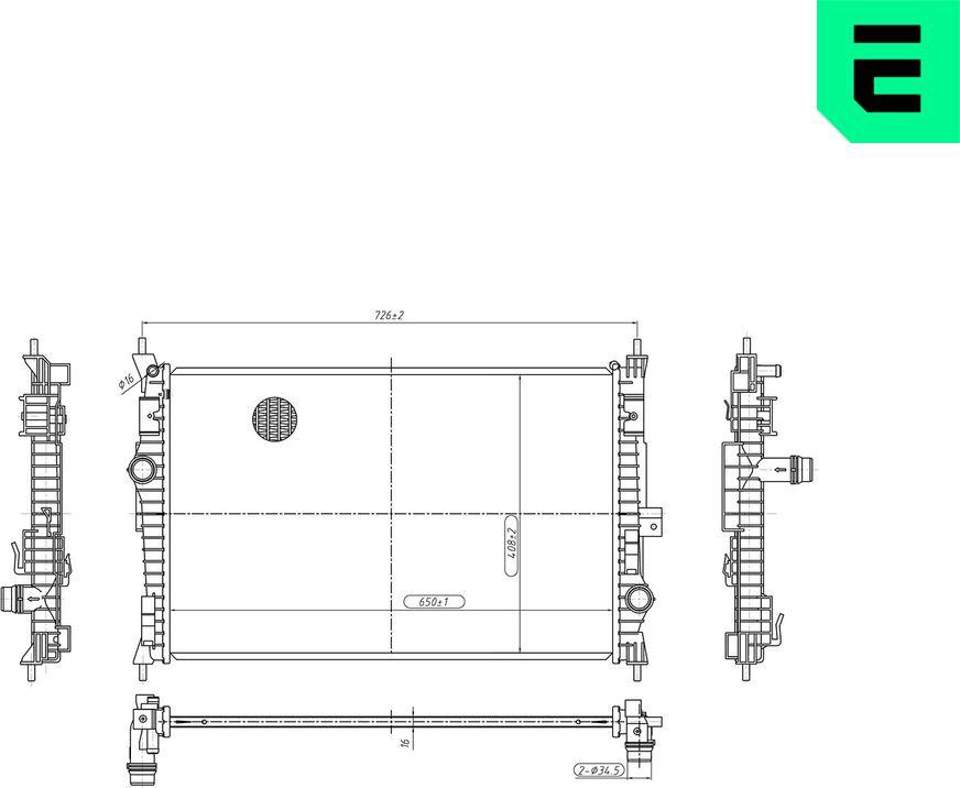 ERA 673074 - Radiatore, Raffreddamento motore www.autoricambi360.it