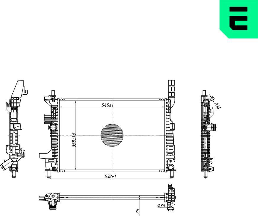 ERA 673194 - Radiatore, Raffreddamento motore www.autoricambi360.it