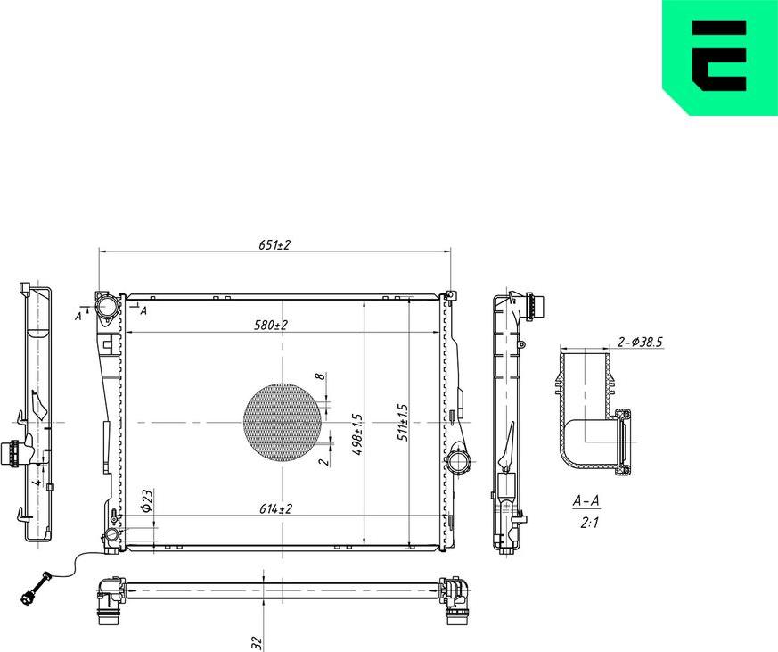 ERA 673169 - Radiatore, Raffreddamento motore www.autoricambi360.it