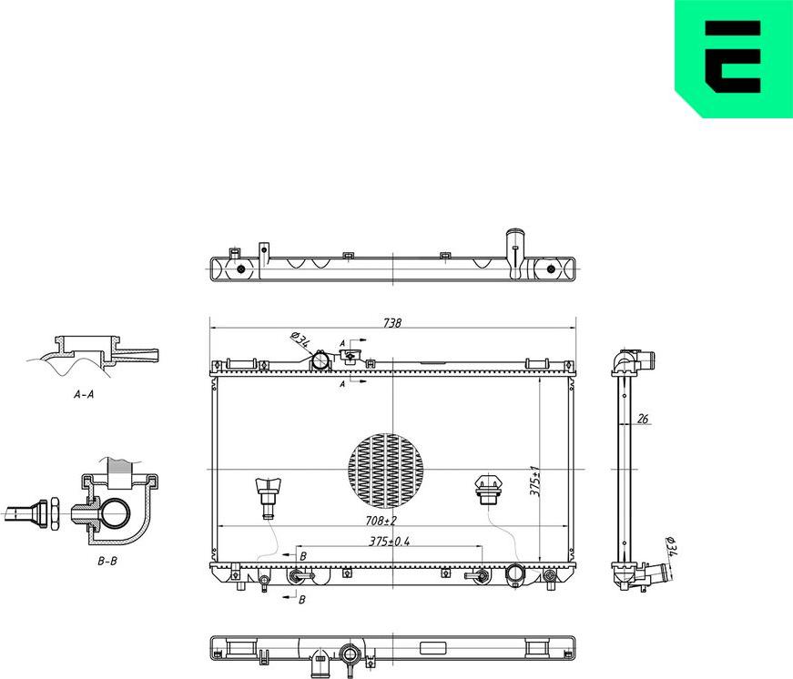 ERA 673110 - Radiatore, Raffreddamento motore www.autoricambi360.it