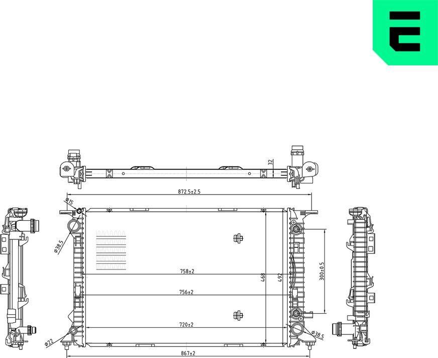 ERA 673183 - Radiatore, Raffreddamento motore www.autoricambi360.it