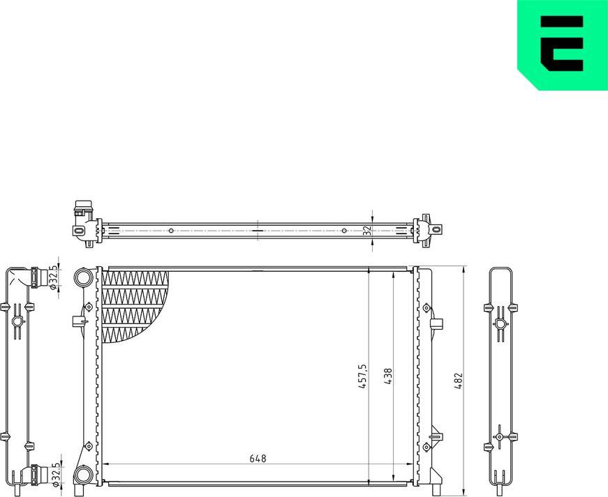 ERA 673139 - Radiatore, Raffreddamento motore www.autoricambi360.it