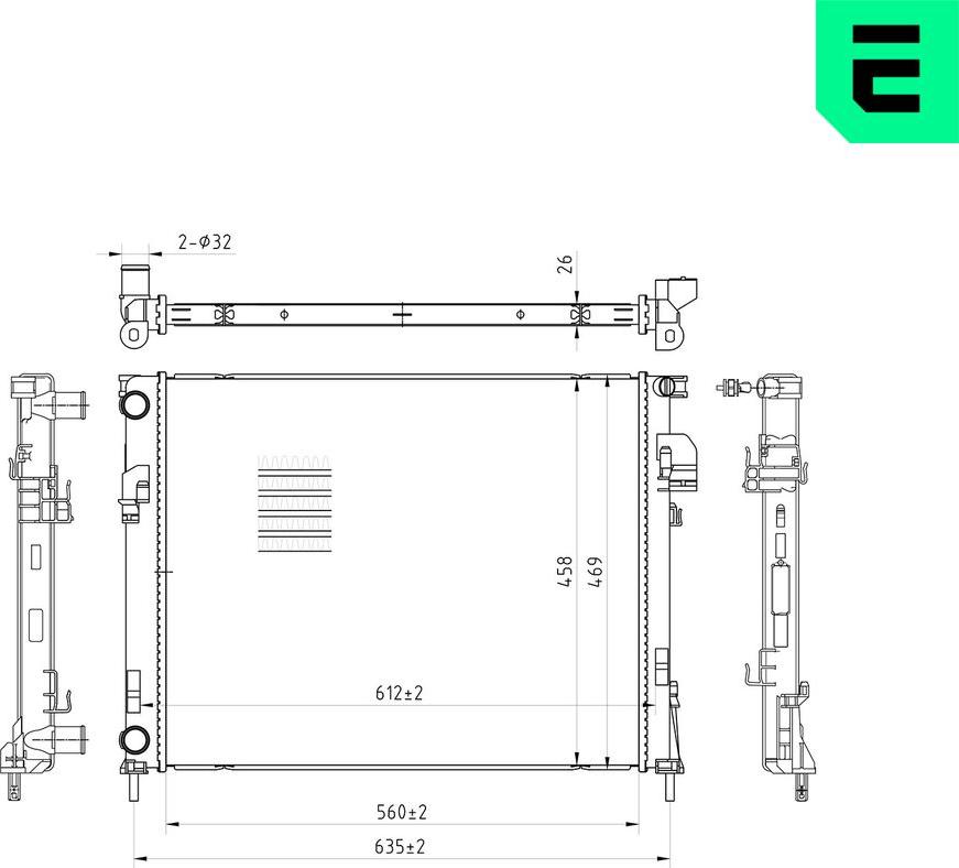 ERA 673131 - Radiatore, Raffreddamento motore www.autoricambi360.it