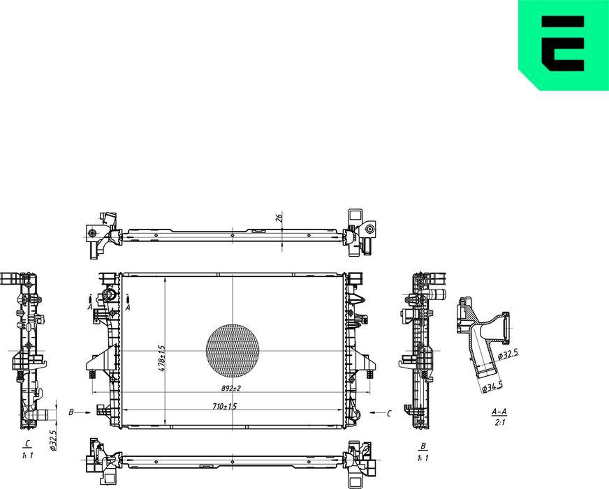 ERA 673120 - Radiatore, Raffreddamento motore www.autoricambi360.it