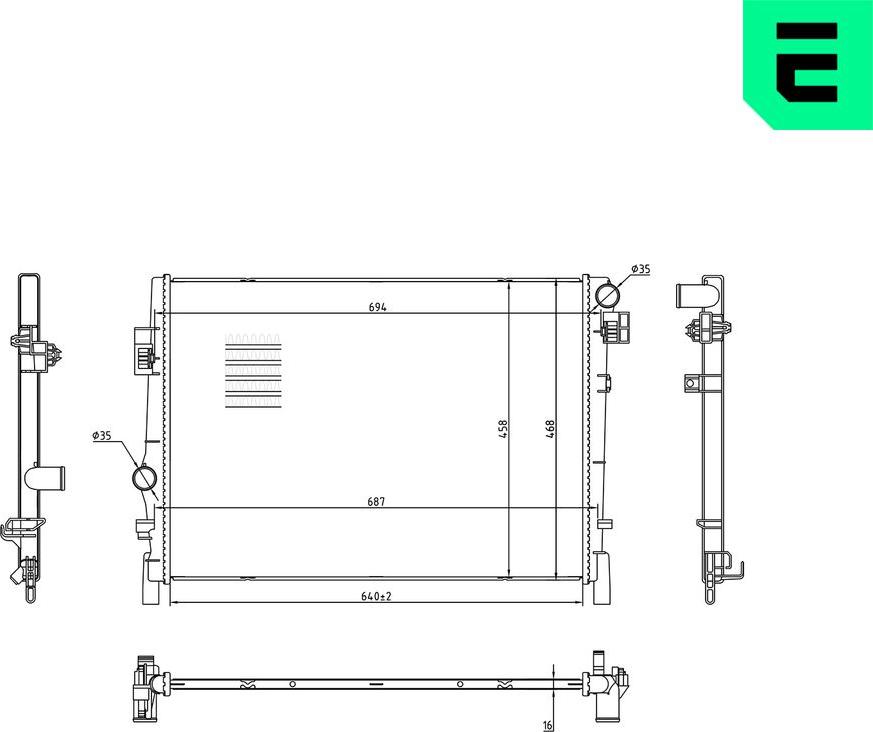 ERA 673179 - Radiatore, Raffreddamento motore www.autoricambi360.it