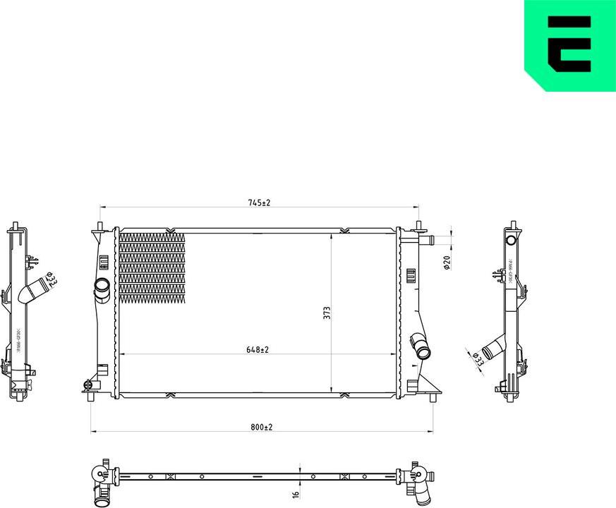ERA 673172 - Radiatore, Raffreddamento motore www.autoricambi360.it