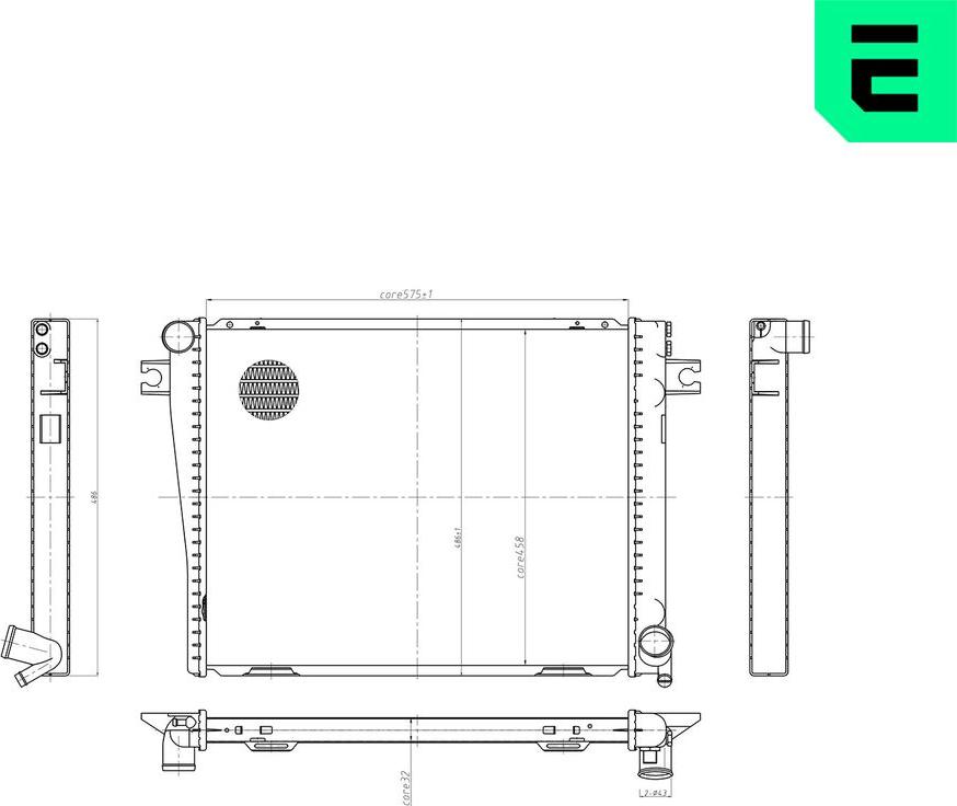 ERA 673307 - Radiatore, Raffreddamento motore www.autoricambi360.it