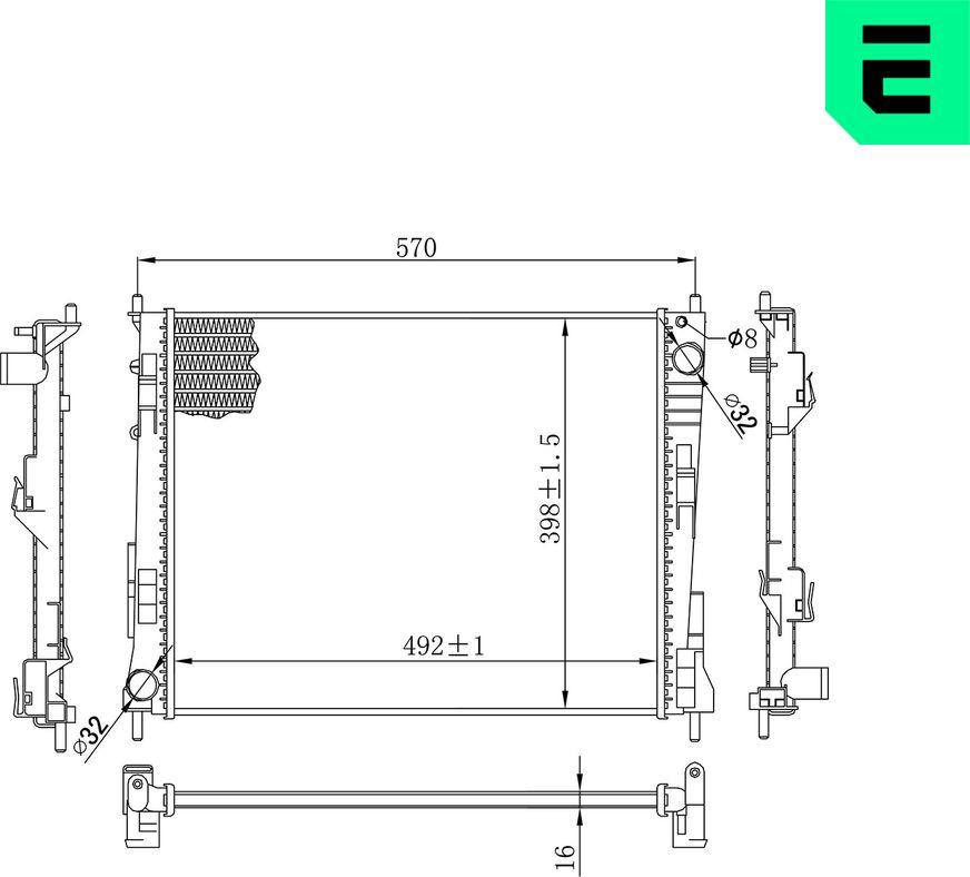 ERA 673310 - Radiatore, Raffreddamento motore www.autoricambi360.it