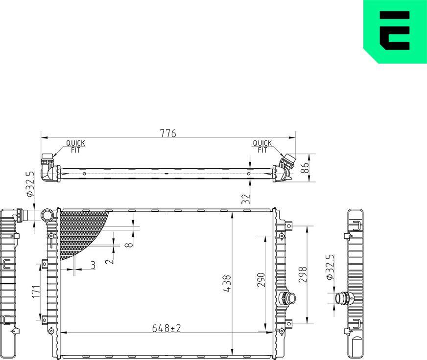 ERA 673313 - Radiatore, Raffreddamento motore www.autoricambi360.it