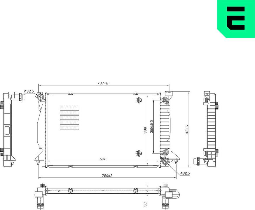 ERA 673375 - Radiatore, Raffreddamento motore www.autoricambi360.it