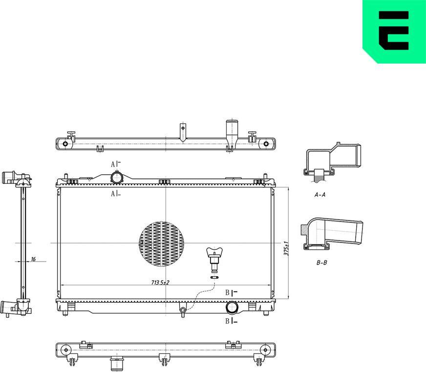 ERA 673287 - Radiatore, Raffreddamento motore www.autoricambi360.it