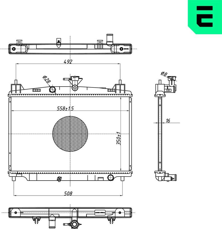 ERA 673233 - Radiatore, Raffreddamento motore www.autoricambi360.it