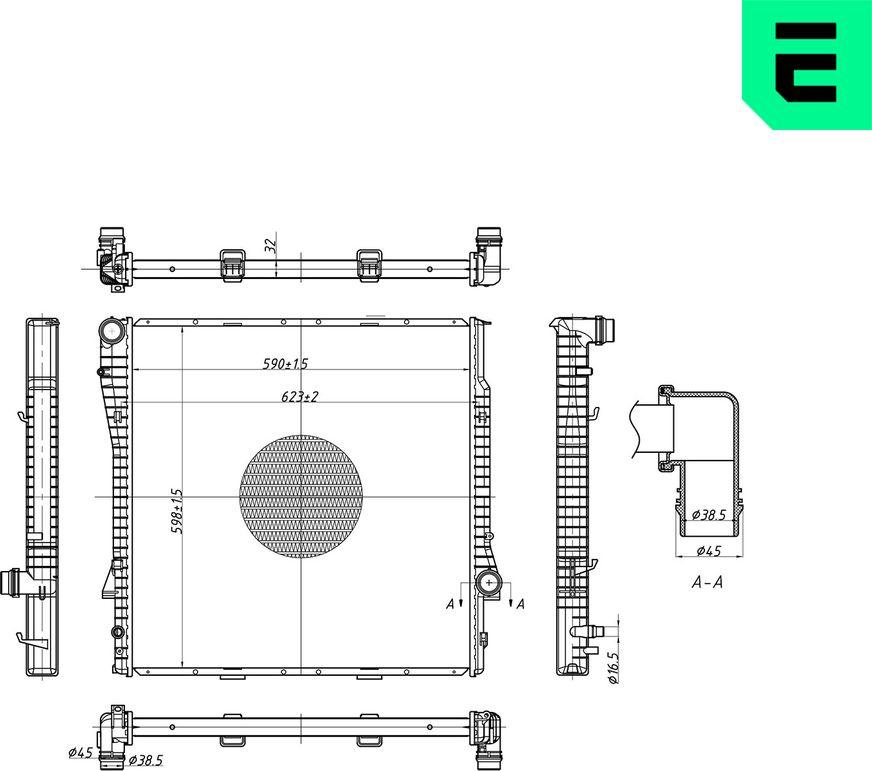 ERA 673225 - Radiatore, Raffreddamento motore www.autoricambi360.it