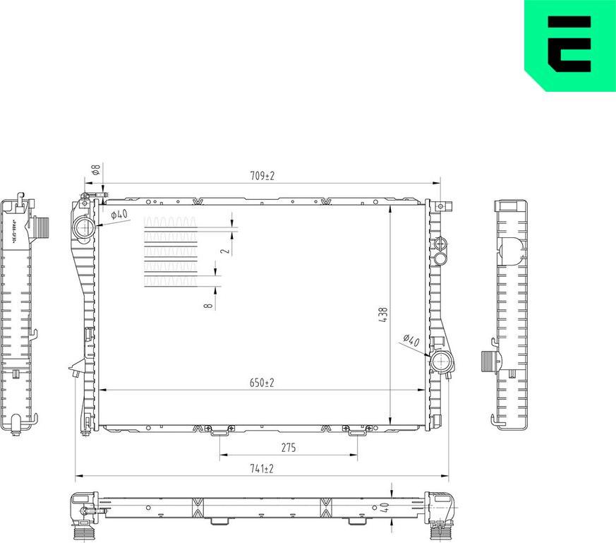 ERA 673279 - Radiatore, Raffreddamento motore www.autoricambi360.it