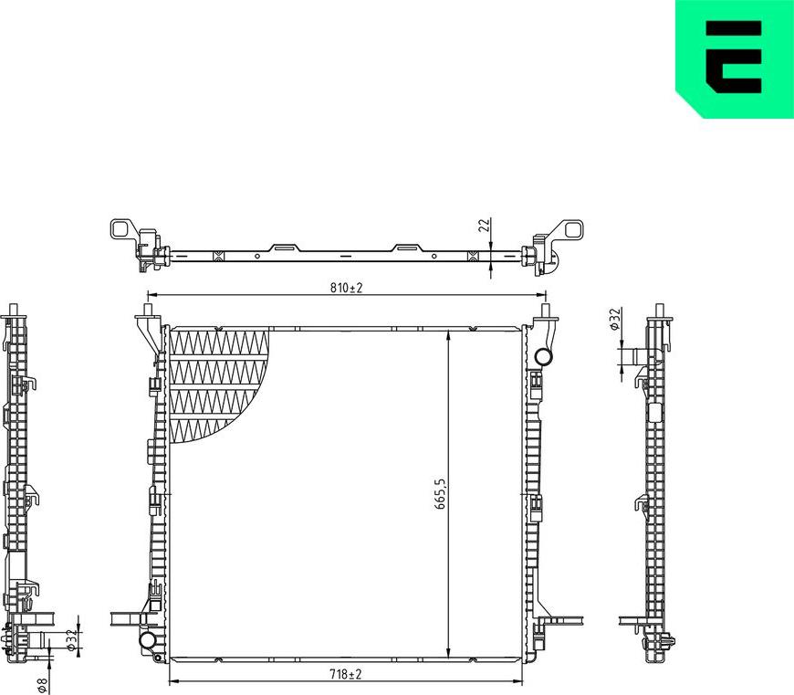 ERA 673761 - Radiatore, Raffreddamento motore www.autoricambi360.it