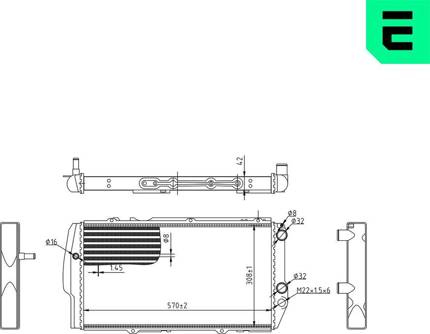 ERA 673762 - Radiatore, Raffreddamento motore www.autoricambi360.it