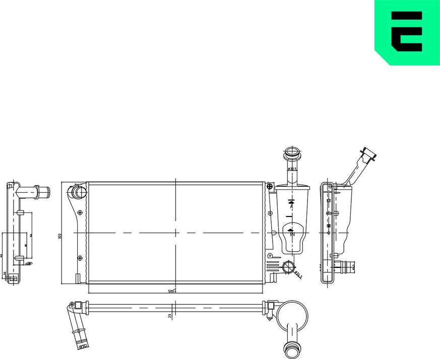 ERA 673739 - Radiatore, Raffreddamento motore www.autoricambi360.it
