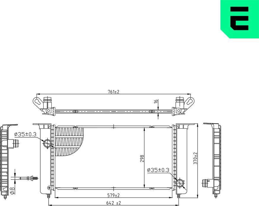 ERA 673721 - Radiatore, Raffreddamento motore www.autoricambi360.it