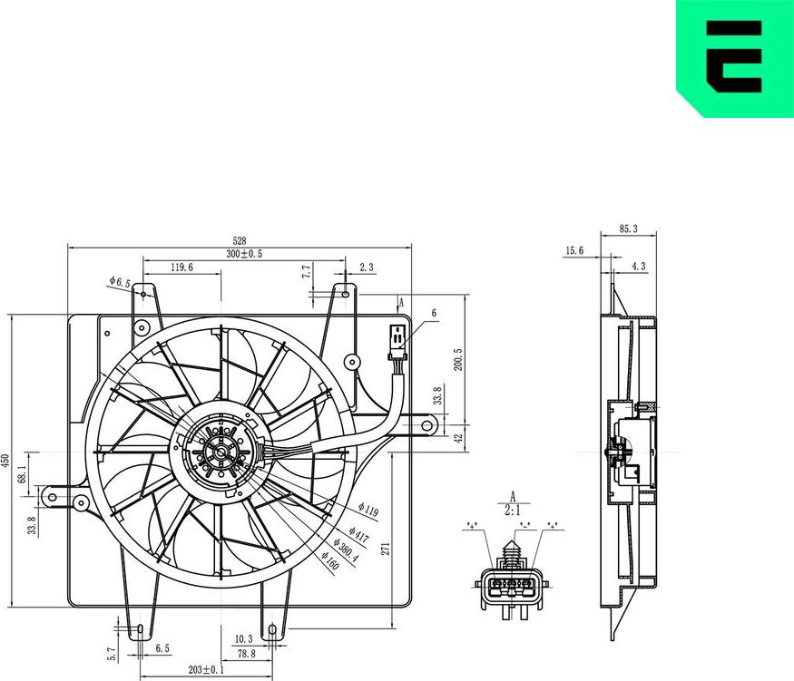 ERA 352159 - Ventola, Raffreddamento motore www.autoricambi360.it