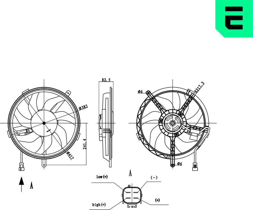 ERA 352158 - Ventola, Raffreddamento motore www.autoricambi360.it