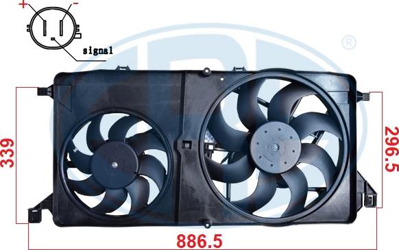 ERA 352136 - Ventola, Raffreddamento motore www.autoricambi360.it