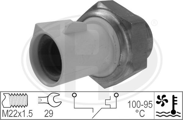ERA 330599 - Termocontatto, Ventola radiatore www.autoricambi360.it