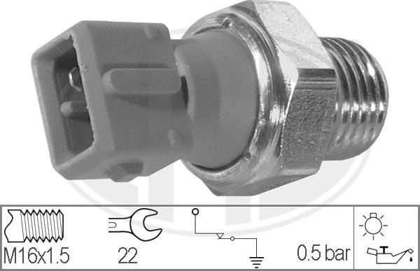 ERA 330023 - Sensore, Pressione olio www.autoricambi360.it