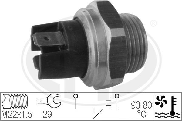 ERA 330165 - Termocontatto, Ventola radiatore www.autoricambi360.it