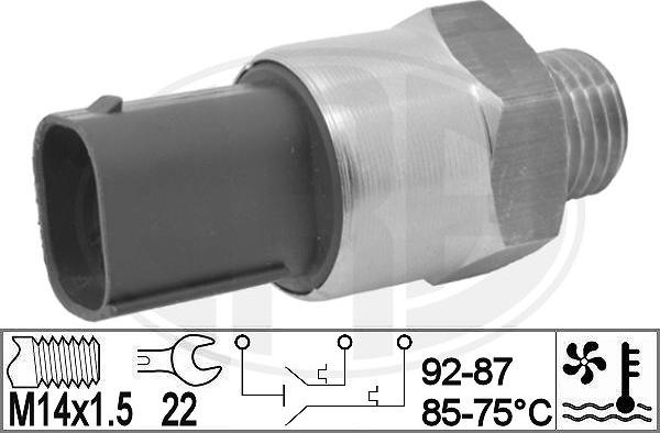 ERA 330834 - Termocontatto, Ventola radiatore www.autoricambi360.it