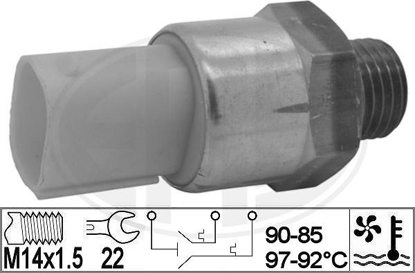 ERA 330835 - Termocontatto, Ventola radiatore www.autoricambi360.it