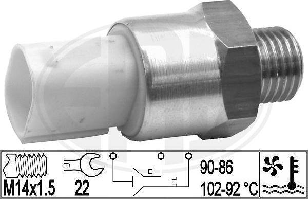ERA 330836 - Termocontatto, Ventola radiatore www.autoricambi360.it